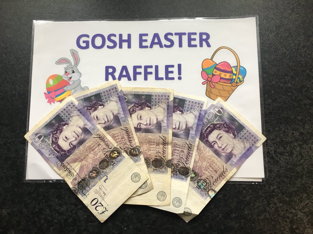 We have raised £100 for GOSH with our Easter raffle, go team Braunstone! <a href="/wanny_8/">Mark Wanless</a> <a href="/NewboldElaine/">Elaine Newbold</a> <a href="/SDEBDD/">simon ewins</a> <a href="/GreatOrmondSt/">Great Ormond Street Hospital for Children</a>