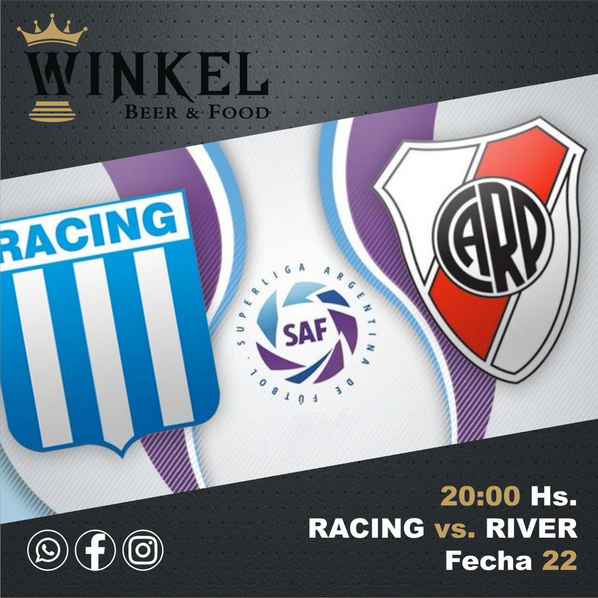 WinkelBeer's tweet photo. Fútbol en Winkel Beer &amp; Food
Fútbol en HD...
#river #racing #fecha22 #superliga #futbol https://t.co/UP1wB2Te0E