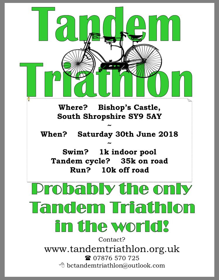 VeloVisionMag's tweet image. Check out this incredible event. Sign up quick! @TandemTriathlon