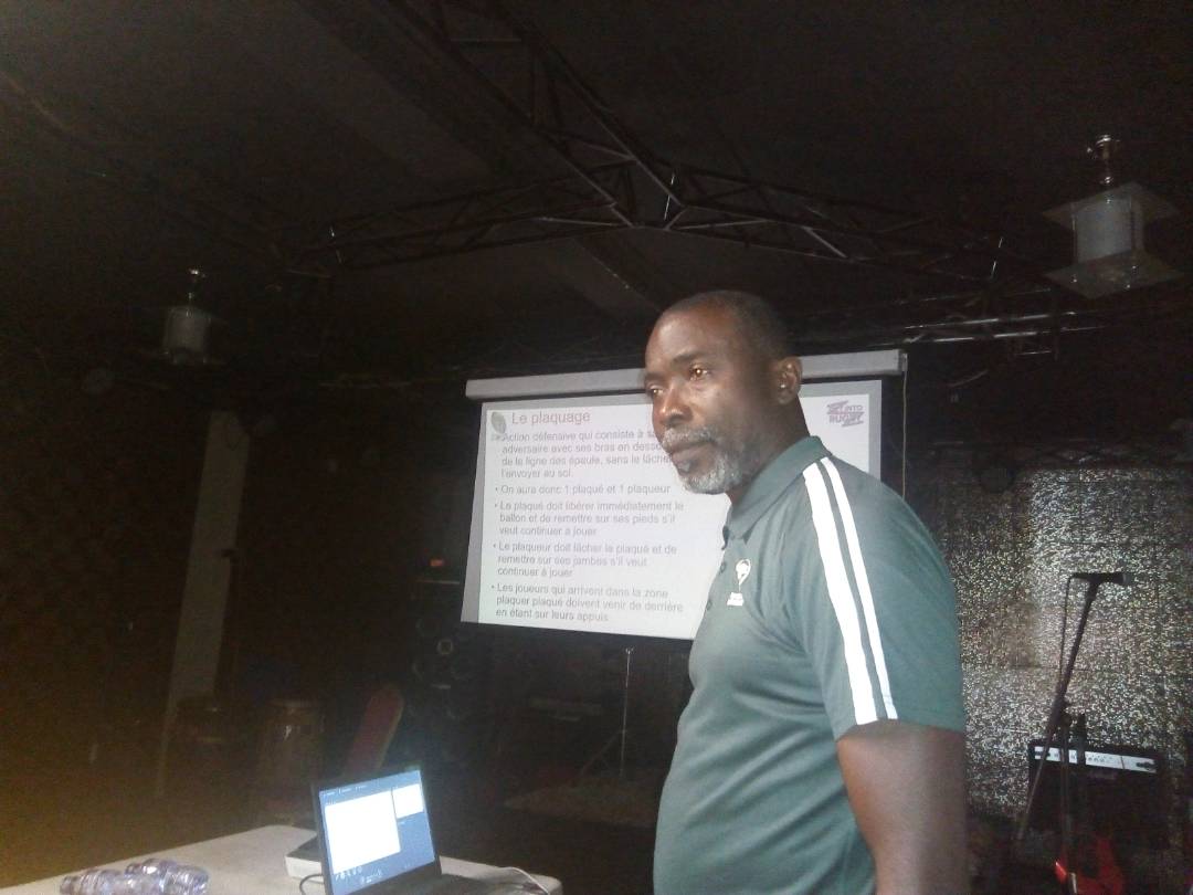 fecorugby2's tweet photo. La Fédération congolaise de rugby a clôturée le stage de formation des entraineurs, des arbitres niveau 1 et des journalistes sportifs de la RDC. Ce séminaire a démarré du 5- 8/04 2018. Animé par l'expert international officier de développement du rugby Afrique Charles YAPO. https://t.co/Cn15wRrOUP
