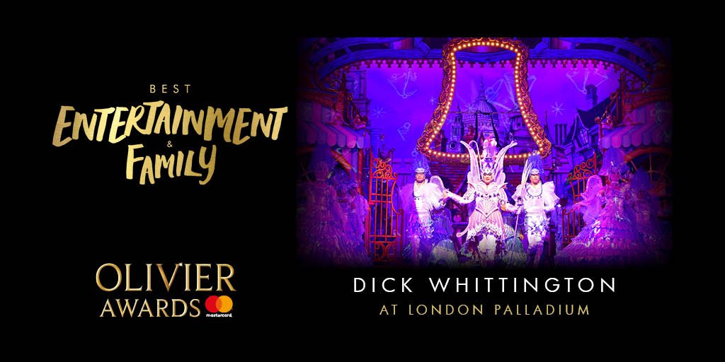 OlivierAwards's tweet photo. The Olivier Award for Best Entertainment and Family goes to… @DWhittingtonLDN! #OlivierAwards https://t.co/NU4fjpkz7A