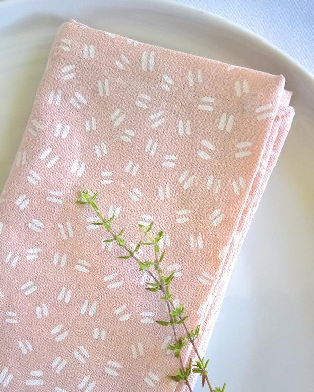 I shipped some of these blush pretties off to a customer hosting a rose wine tasting party.  Don't you want to go?  I do! 
#roseallday #rosealltheway #itswineoclock #wineoclocksomewhere #clothnapkins #prettyinpink #thyme #placesetting #seasonalsunday #su… ift.tt/2qeqlhB