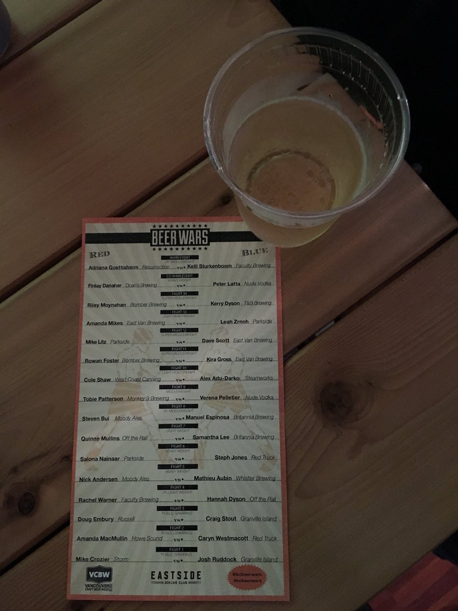 and_how's tweet photo. Magic in the ring. #bcbeerwars https://t.co/bR36MKQ539