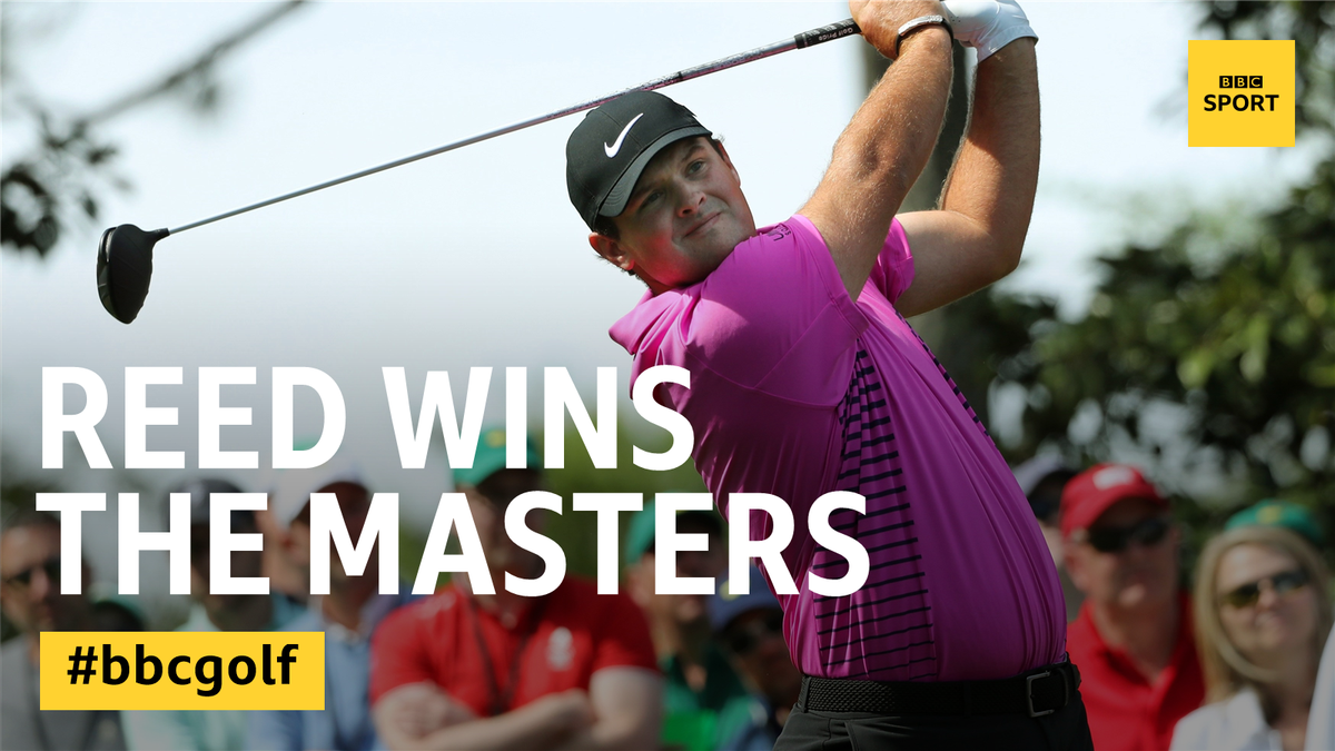 BBCSport's tweet image. HE'S DONE IT!

Patrick Reed wins #TheMasters 

The world number 24 gets his hands on the green jacket and his first major!  

bbc.in/2H9cUt9 #bbcgolf