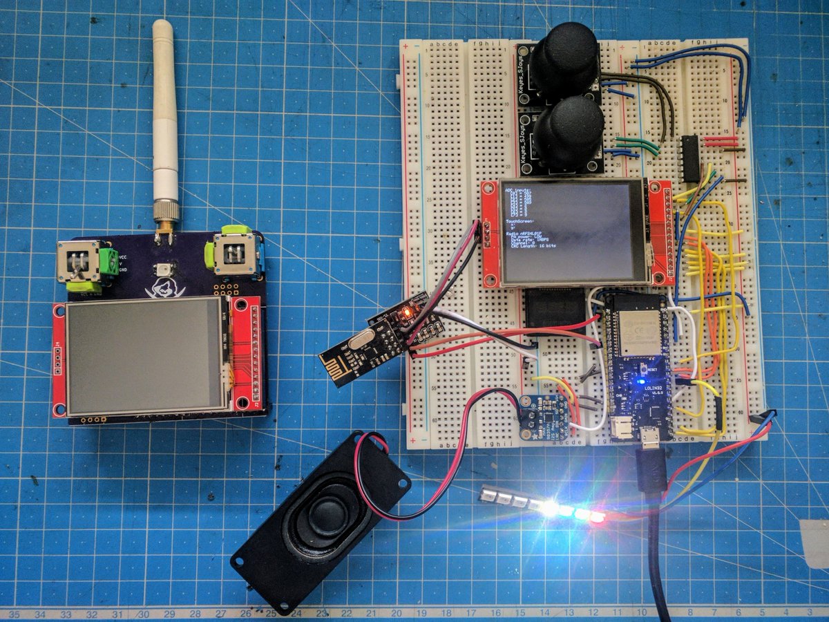 spectrenoir06's tweet photo. Multiprotocol radio V3
Working audio, SD card, tactile, external ADC, Radio
@ESP32net @EspressifSystem #drone #espressif #esp32 #nrf24l01 #cc2500 #a7105 #cyrf6936 #rctransmitter #hobby #deviationtx #opentx #rcfpv #radiocontrol #frsky #specktrum https://t.co/ZkNcvTTITW
