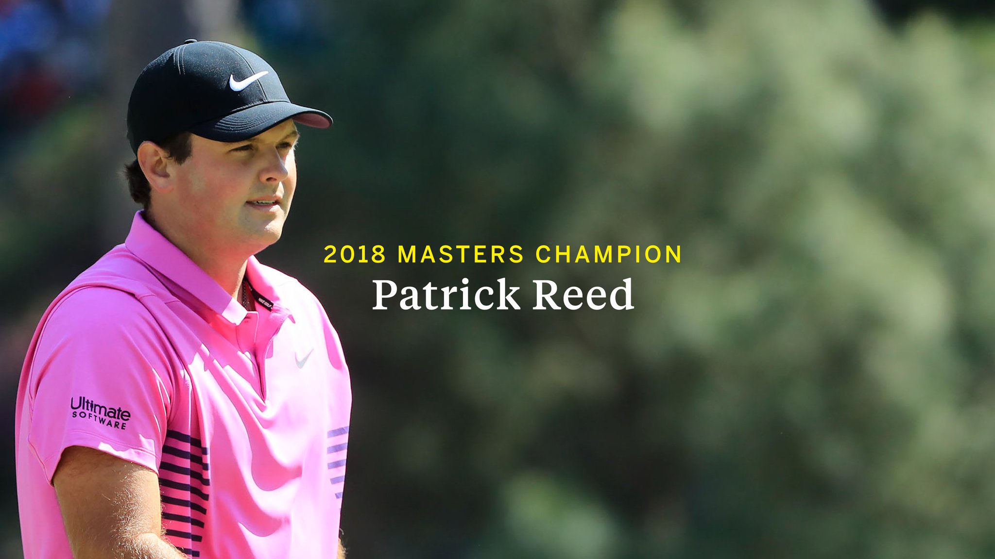 Masters 2018 champion Patrick Reed 