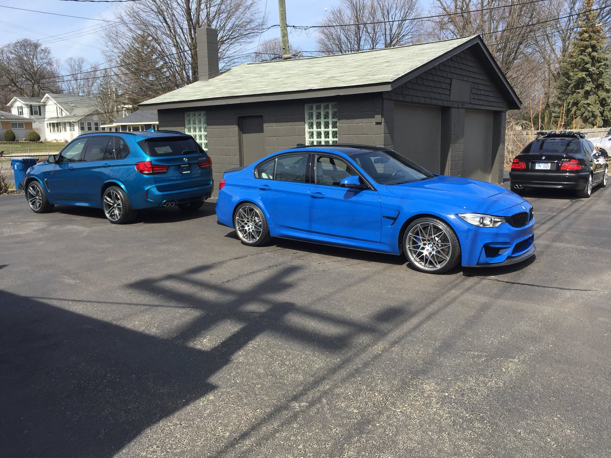 clearautobrami's tweet photo. #bmw #m day at the shop! #x5m and #m3 with a gts hood. #clearautobramichigan protecting paint since 2002 #norockchips .com https://t.co/o1WjciIyKE