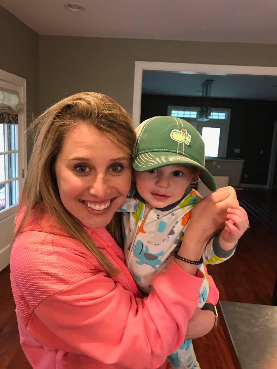 danib18's tweet photo. This guy stole my hat! He’s into Masters Sunday! https://t.co/PlY777zA5M