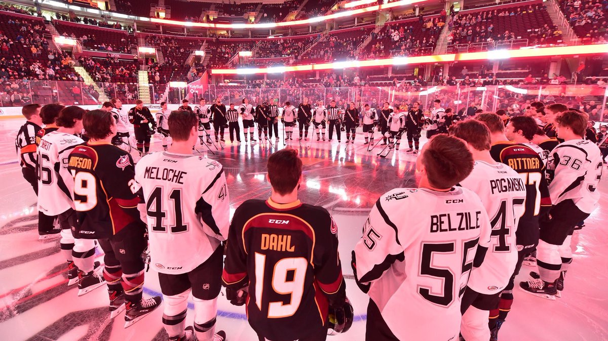 <a href="/monstershockey/">Cleveland Monsters</a> Donating our money on the board from this afternoons game to <a href="/HumboldtBroncos/">Humboldt Broncos</a> #HumboldtStrong