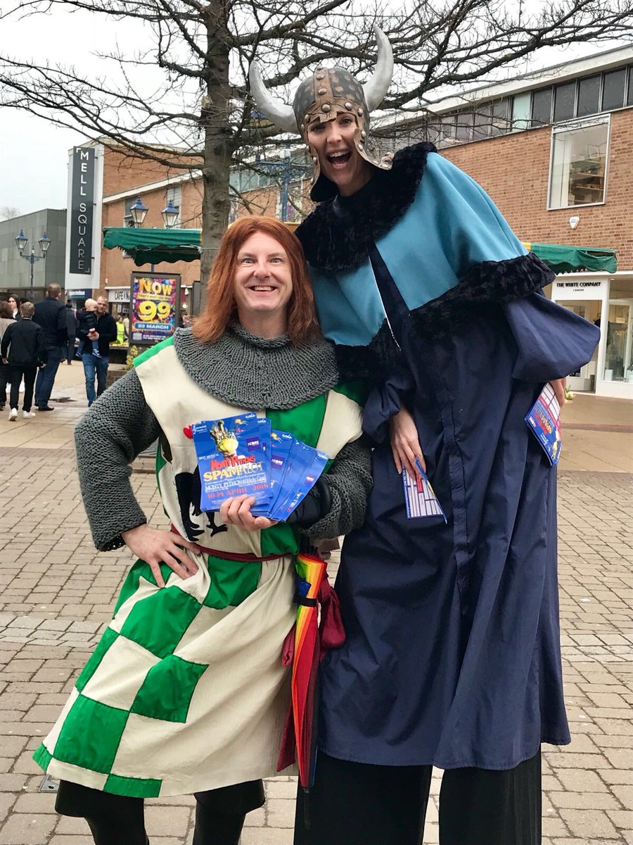 PeterbrkPlayers's tweet photo. Our cast had great fun flyering around #MelSquare #Solihull on Saturday! 🤣🤣 https://t.co/zcwIzSSckA