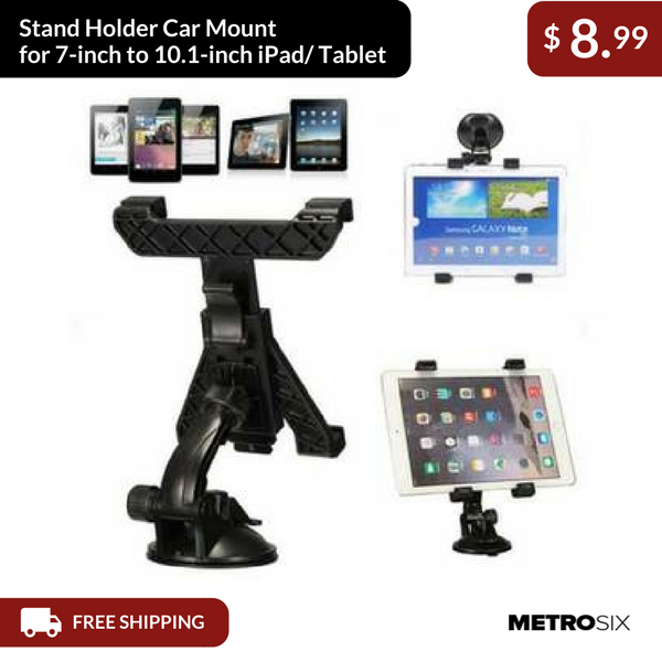 metrosix's tweet photo. Stand Holder Car Mount for 7" to 10.1" iPad/Tablet $8.99 only. FREE Shipping. https://t.co/A2IIRDATbY #tabletcarmount https://t.co/eaPrnhTVhs