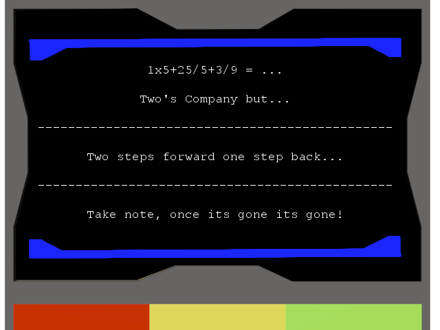 HaskinsGames's tweet photo. The two data pad puzzle clue collectibles and the screen for the final riddle that will allow you to advance level.

#indiedev #indiedeveloper #gamesdev #indiestudio #gamesdesign #gamesdevelopment #indiegamesdev #theascendancyparadox https://t.co/HorU9pw4mK