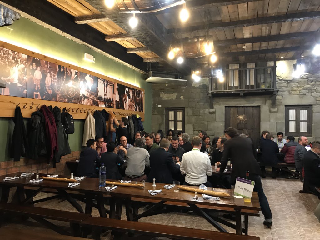 icomglobal's tweet photo. Tonight our #DataScience #Hackathon teams, sponsors and jurors are being treated to cider and local fare at @Petritegi. #icom18 #icomhackathons18 https://t.co/0e29CbaQXj