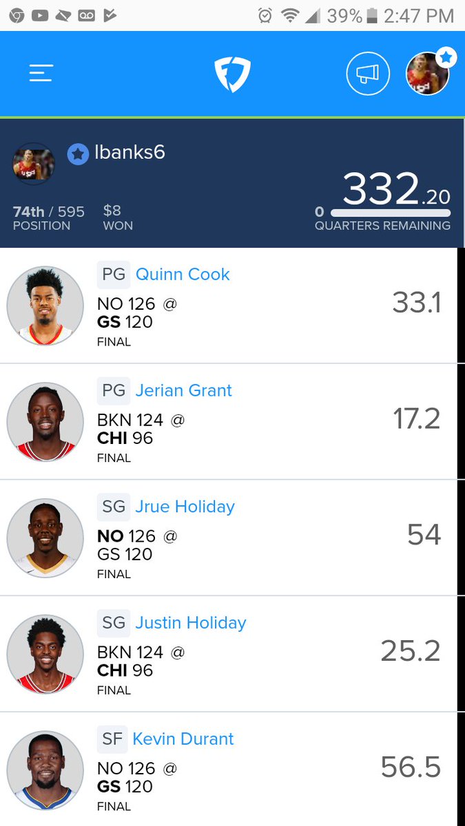 Drocketlinups's tweet photo. Last night slate 332 hot night come join use today. https://t.co/kHDjiGwhea