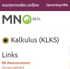 MNodes_Online's tweet photo. Kalkulus $KLKS has listed their OP on @between_blocks
https://t.co/1wtyGxY4UU
BetweenBlocks - The #masternode forum.
#masternodes #MNO #BetweenBlocks @kalkulus_team https://t.co/Svv9IuKO7Z