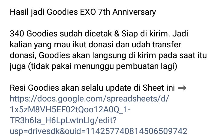 Hasil jadi Goodies EXO 7th Anniversary

340 Goodies sudah dicetak &amp; Siap di kirim.

Details cek pics