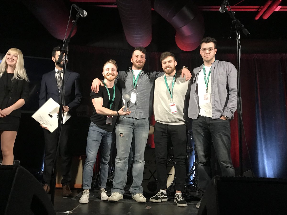 Judgementca's tweet photo. Huge shoutout for all of your support and votes! We are your BEST EMERGING ARTIST.
Super stoked about this one.
Thank you @durhamcollege @oshawacity @949TheRock @dcsiriotradio and to all that helped make this happen. 
#poorjudgementca #bestemergingartist #oshawamusicweek #thankul https://t.co/kpTZOqmSmS