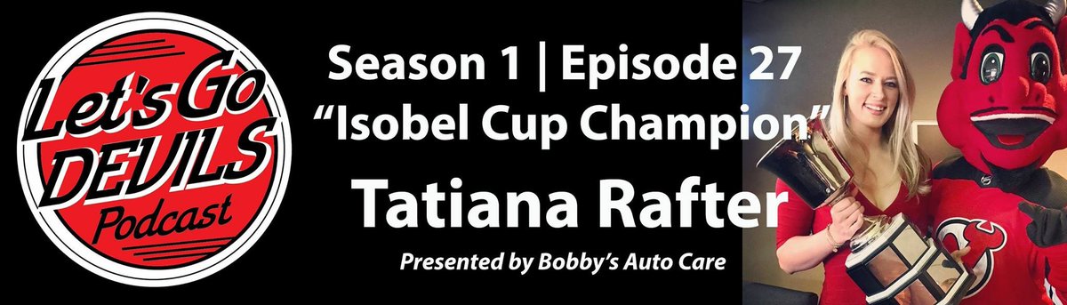 LetsGoDevilsPOD's tweet photo. Tonight at 9pm ET, our special guest will be Metropolitan Riveters Tatiana Rafter. @tatianarafter @Riveters #Isobell Cup Champion https://t.co/FjQh6SGOLP