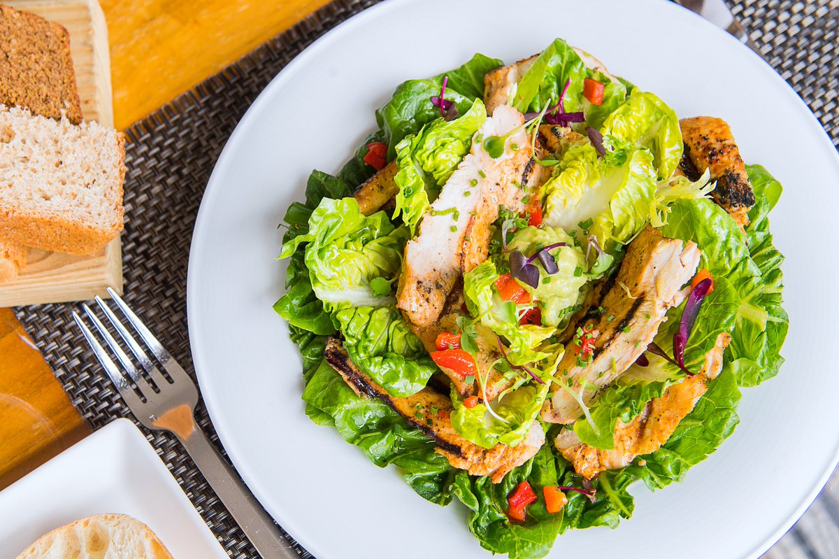 CafeDupont's tweet image. With a gorgeous week of spring weather ahead, our Grilled Chicken Salad from our new menu launching tomorrow is the perfect spring dish. #Spring #SpringDining