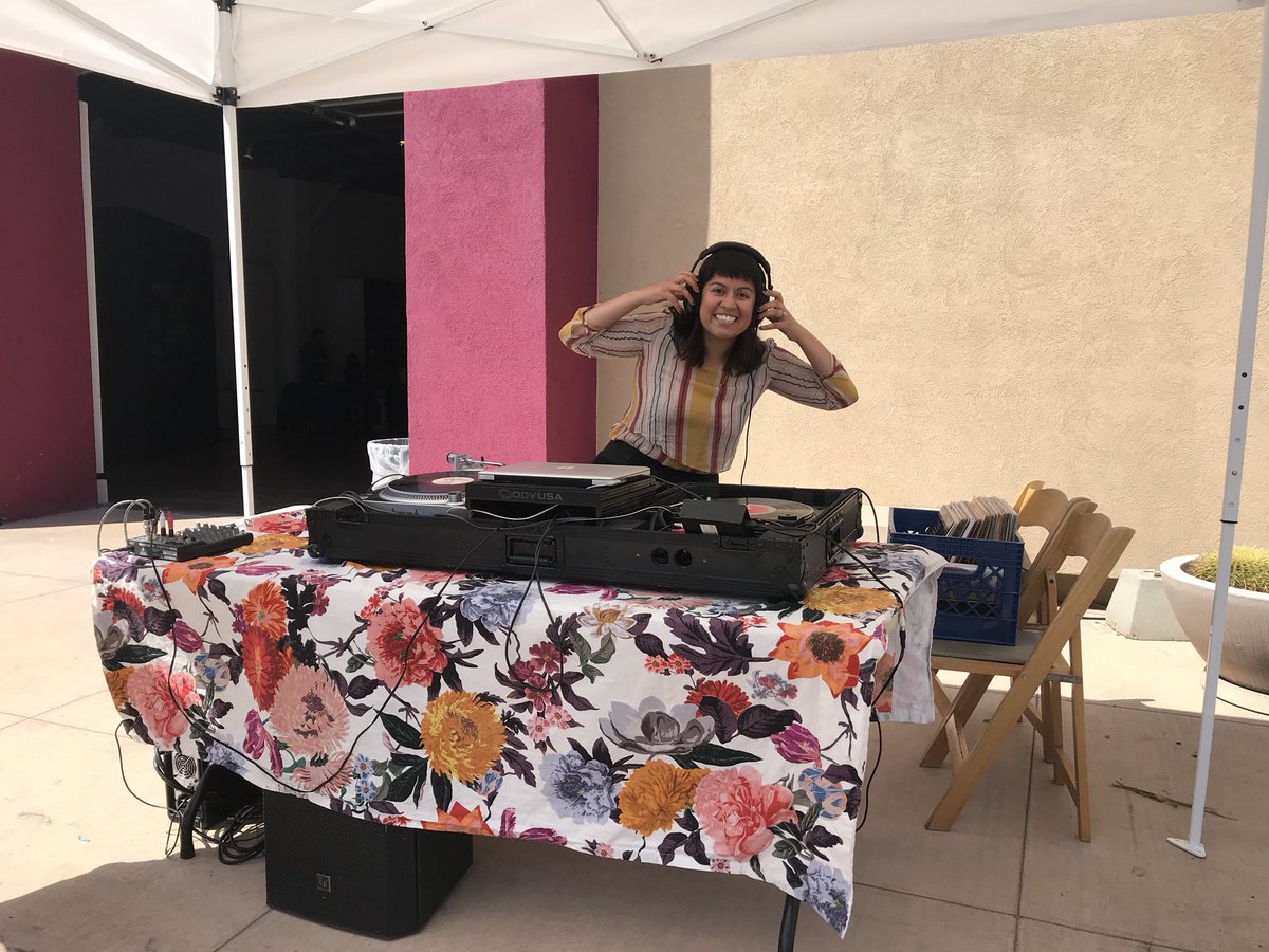 DJZibaZ's tweet photo. Hangin’ in da LBC, come visit! #weouthere #djzibaz #lbplstudio #lbplzinelibrary #molaa #jazzfest https://t.co/u0gGE1ClSa