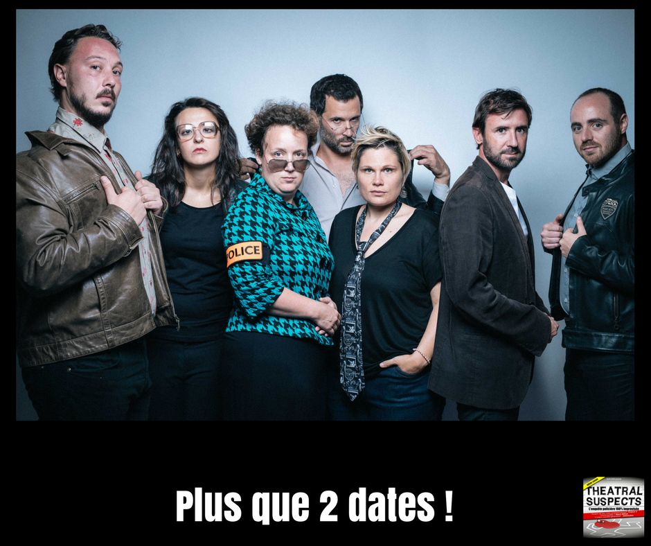 ImproZarbi's tweet photo. Nos inspecteurs sont sans dessus dessous ! Plus que 2 enquêtes à l' @APOLLOTHEATRE75 ! Ferez-vous partie des prochains témoins ? https://t.co/fHsSGCMyqj https://t.co/4FUix4oHns