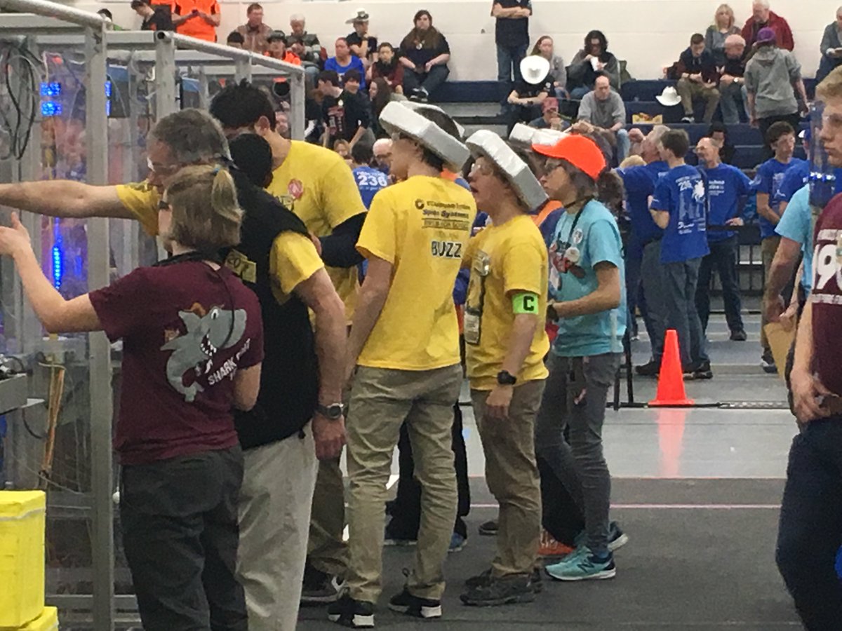 Knocked out of semi finals but we had a good showing. Thanks <a href="/Team190/">Team 190</a> and <a href="/first155/">first</a> for being great alliance partners!! <a href="/NE_Hartford/">NE Hartford</a> #omgrobots #powerup