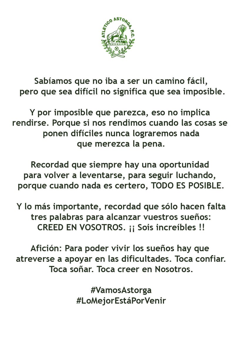 Atlético Astorga F.C. (@atleticoastorga) on Twitter photo 