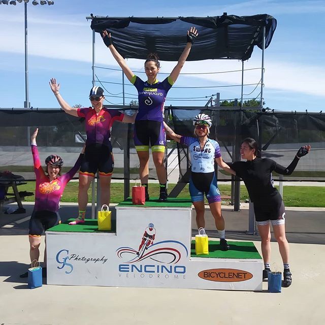SheWolfATeam's tweet photo. The womens podium from this morning's track race! ❤ #encinovelodrome #scwts #shewolfattackteam #fuckyeahwomenracebikes #savethetrackbike #STTB https://t.co/cQJVs6qwAc https://t.co/C4rdb70ju1