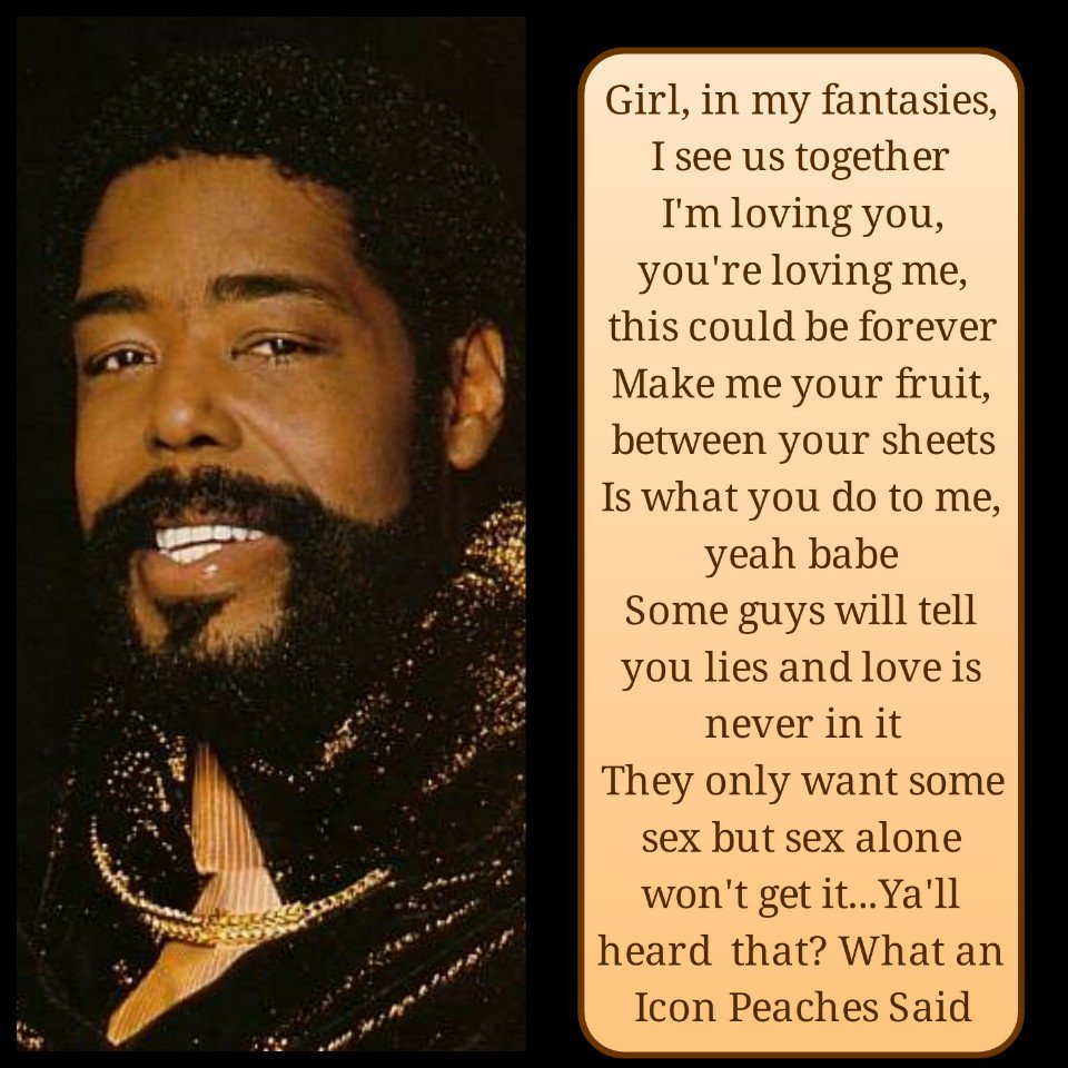 Clifford_psycho's tweet photo. #ToMyFuture
Girl, in my fantasies I see us together
I'm loving you, you're loving me
this could be forever
Make me your fruit
between your sheets is what you do to me
Yeah babe
Some guys will tell you lies and love is never in it
They'd only want sex but sex alone won't get it https://t.co/YJ2tuRnI2P