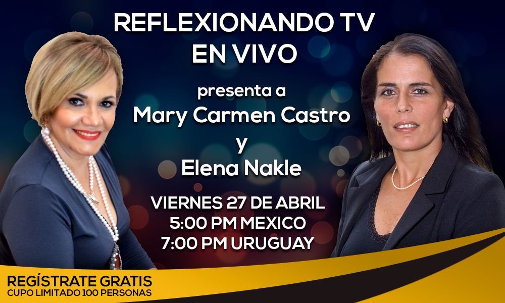 PnlNakle's tweet photo. https://t.co/8xIPsqSZiB…/register/eb8cf98bb820d8ed34538d7d4481ef37
  El próximo 27 de abril iniciamos una nueva serie de videos en  Reflexionando TV con la participación de grandes especialistas  invitados.
 En esta ocasión contaremos con la presencia de PCC Elena W. Nakle. https://t.co/MG68hV9gWz