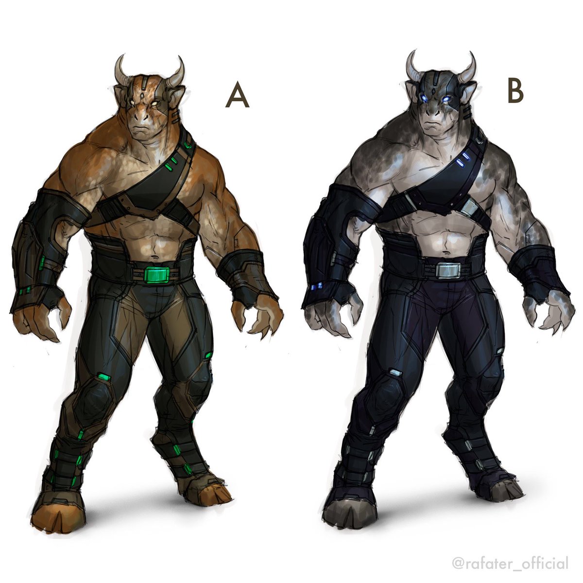 Rafater's tweet photo. A or B? 
.
.
#creatuanary #artoftheday  #creature #boceto #proartists #sketch #rafater #artofrafater #artist_sharing #followme #instagood #tribesketchbook #artofdrawingg #moleskine #moleskineart #beautiful #desenho #dibujo #tattoo #animalanatomy #dystatz #scifi #bull #minotaur https://t.co/DYXbBSVyve