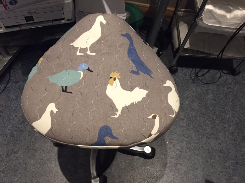 NorfolkNorth's tweet photo. Thanks Maureen Scott for making our Physio stool cover. We are grateful happy Physios.😄 https://t.co/qApkvewayR