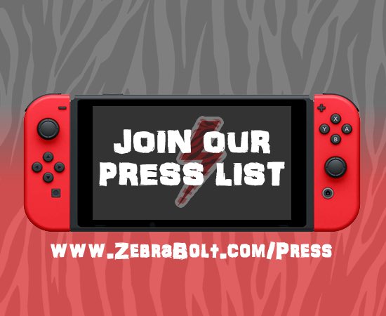 ZebraBolt's tweet image. Do you cover Nintendo Switch news, reviews, or other related content? Join our press list! - zebrabolt.com/press/ 📬

Please help us share/RT this if you don't mind. 👍

#zebrabolt #NintendoSwitch #presslist #nindies #nintendo #indiegamedev #gamedev