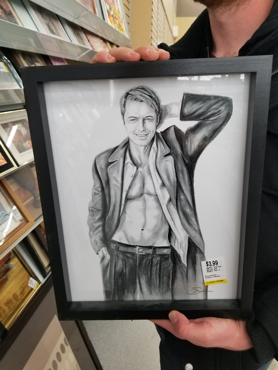 lltuckerr's tweet photo. @JohnBarrowman just came across this actually very nice drawing of you at Value Village https://t.co/SerprSY5Wd