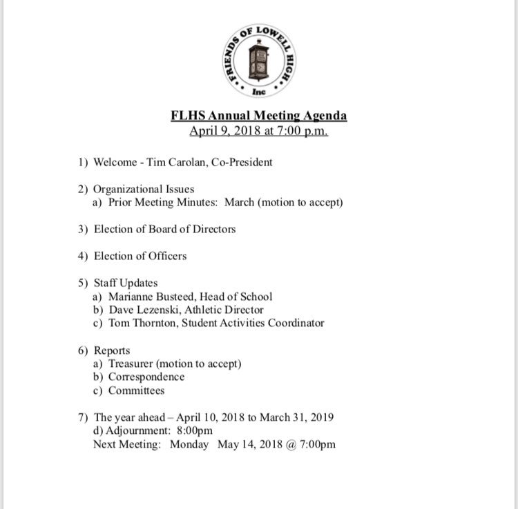 Friends_of_LHS's tweet photo. Please join us for our Annual Meeting tomorrow evening at 7 PM in a Little Theater. https://t.co/njyk1eymy9