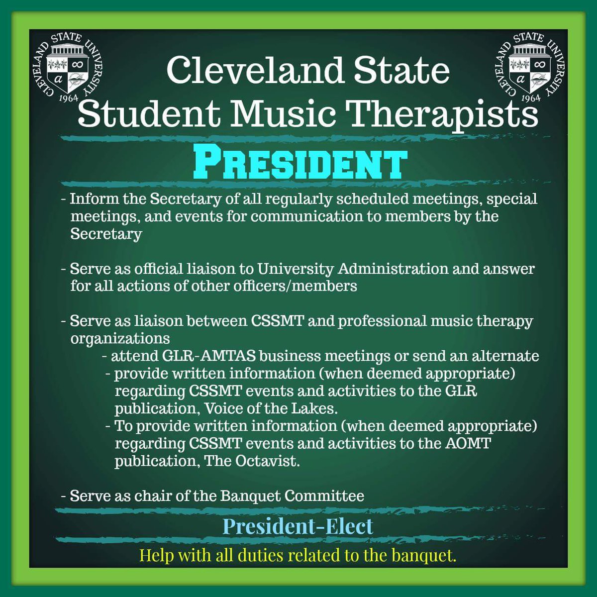 CSSMT_'s tweet photo. Officer elections on Tuesday! Please refer to your email or FB for more details! https://t.co/dRB16i0FQg