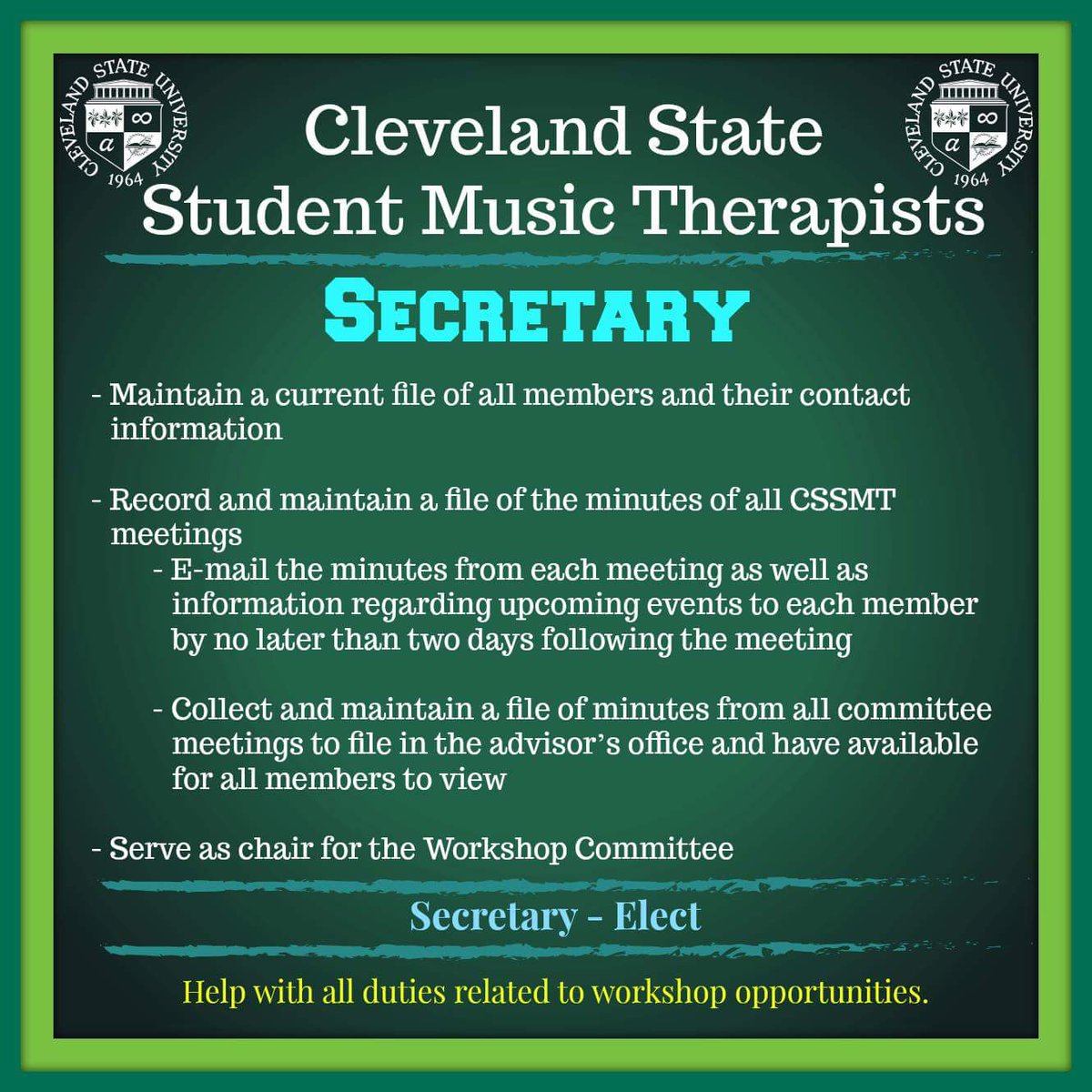CSSMT_'s tweet photo. Officer elections on Tuesday! Please refer to your email or FB for more details! https://t.co/dRB16i0FQg
