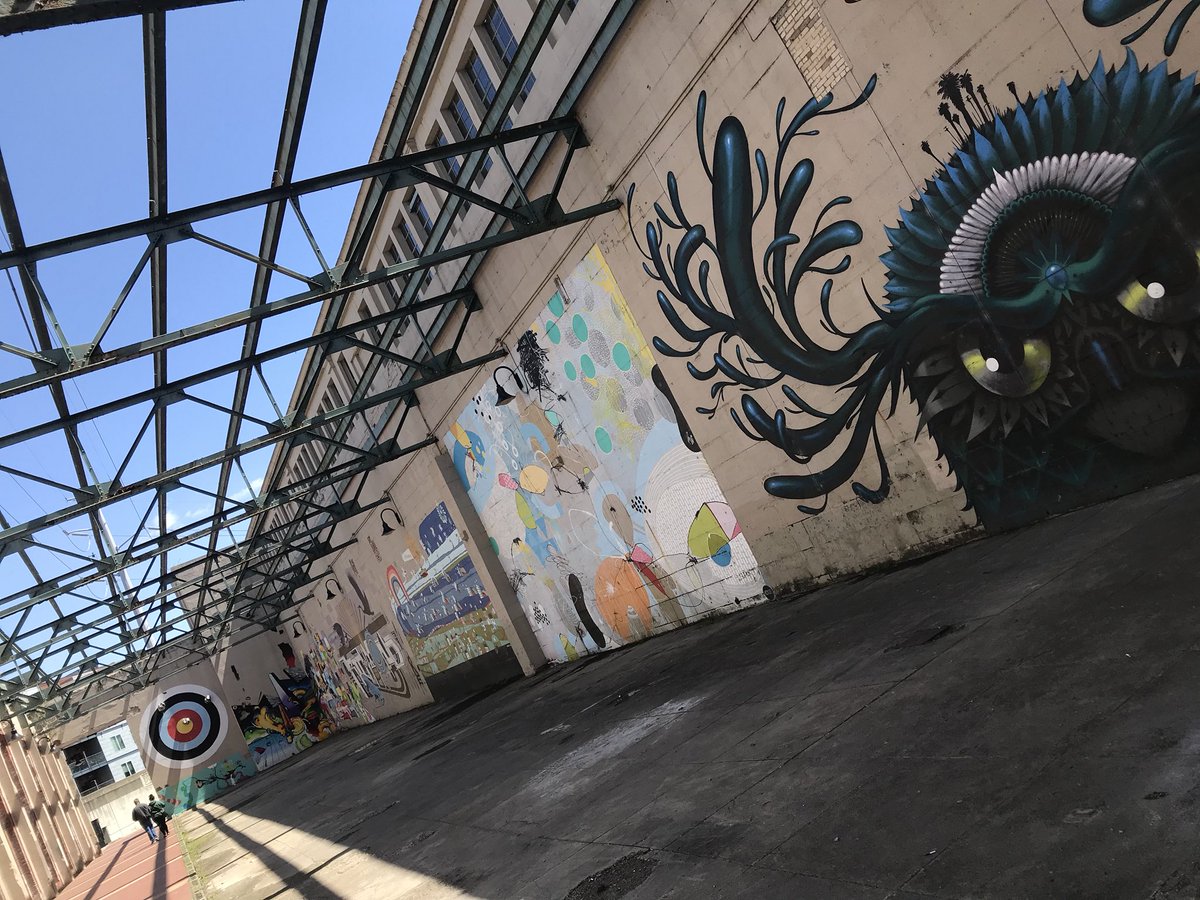 ZSandersPR's tweet photo. [9] The Canal Walk murals were commissioned by the city of Richmond in 1999 and remain one of my favorite mural spots in the city. #TwitterScavengerHunt #MASC336 https://t.co/WCK14QKwmb