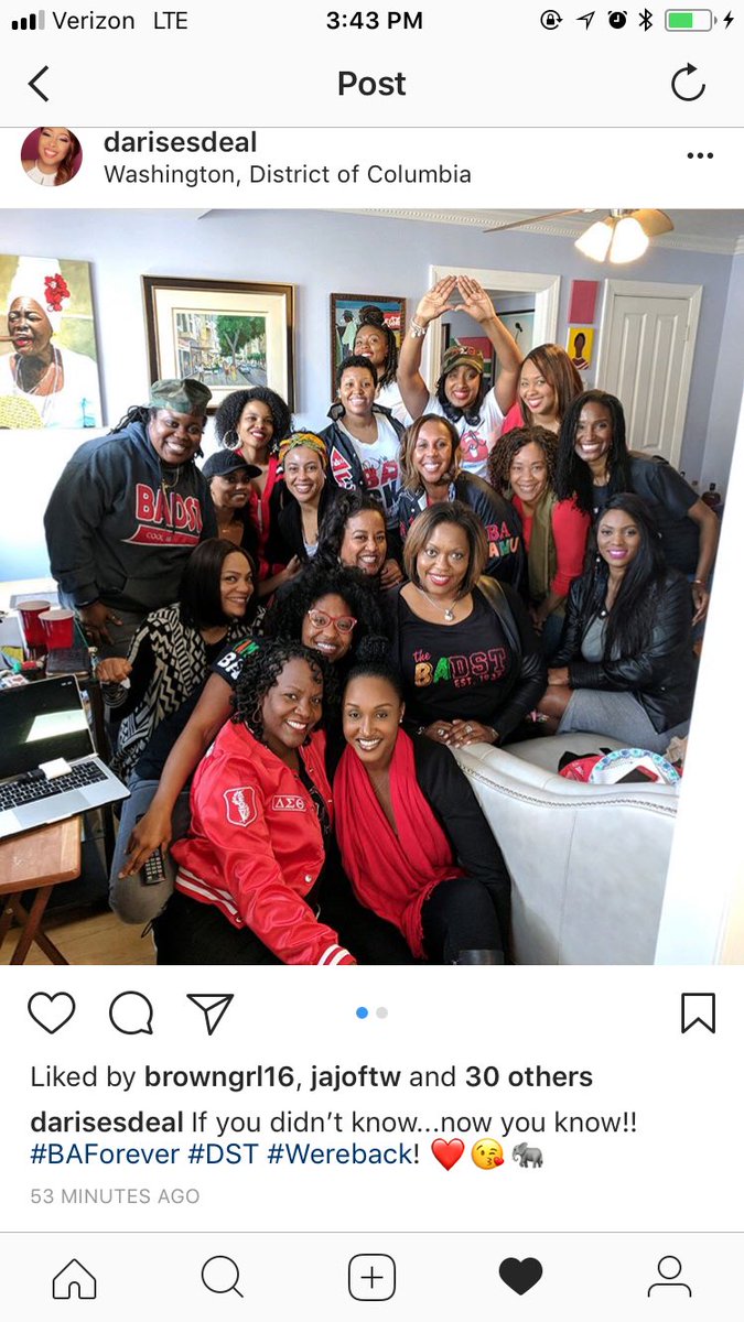 MelanieRNewman's tweet photo. When you couldn’t make it to Tally but your Sorors have you covered on the live stream. #BADST #badstforever https://t.co/Upsesfyazl