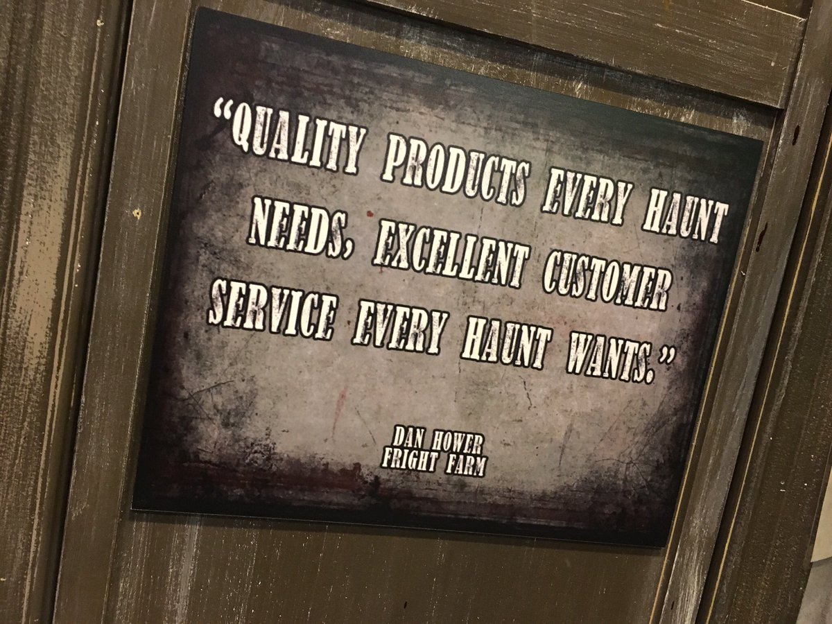 DanHower's tweet photo. Love these quotes at the #PaleNightProductions booth. Best blood in the haunted attraction industry! #PermaBlood #Palenight #hauntlife https://t.co/ILhoXuvmd9