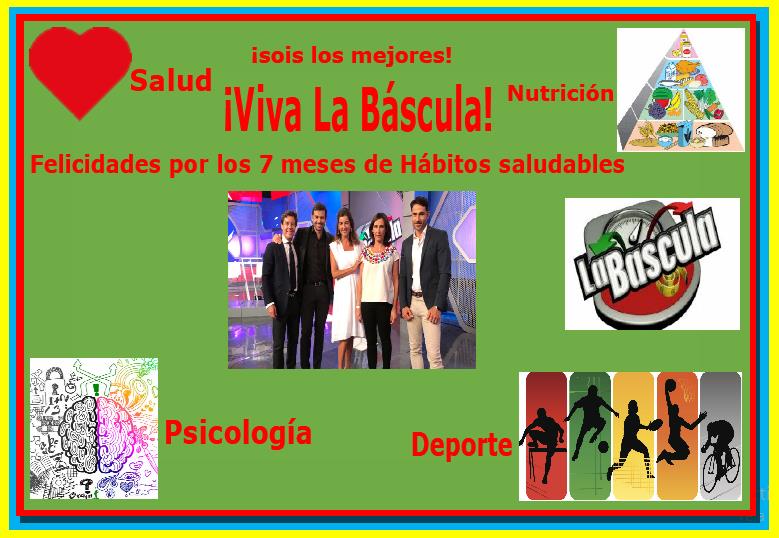 Feliz 7 meses saludable de La báscula . este es un collage que acabo de hacer espero que les guste . .<a href="/labasculaTV/">labascula.canalsur</a>  .<a href="/manrodmun/">Manuel Rodríguez</a> .<a href="/Enrique_chef/">Enrique Sánchez</a> .<a href="/obesidad_esc/">Alejandra Castañeda</a> .<a href="/AsesorLaBascula/">DANI, LA BASCULA</a> .@nutribascula .<a href="/DraPalomaGil/">Paloma Gil Endocrino</a> #labascula26