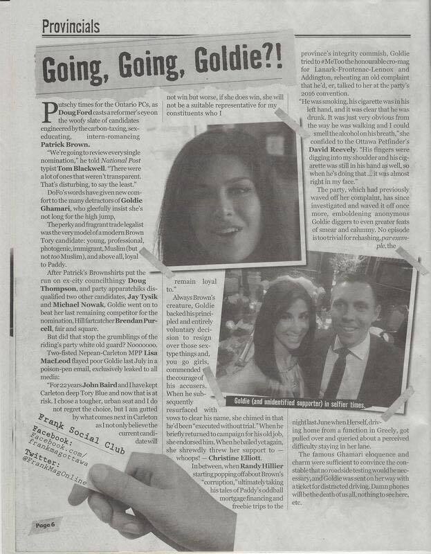 tschanmarkham's tweet photo. Isnt @gghamari just a treat! @fordnation why are you putting up with her? #onpoli https://t.co/quIR7iNnqH