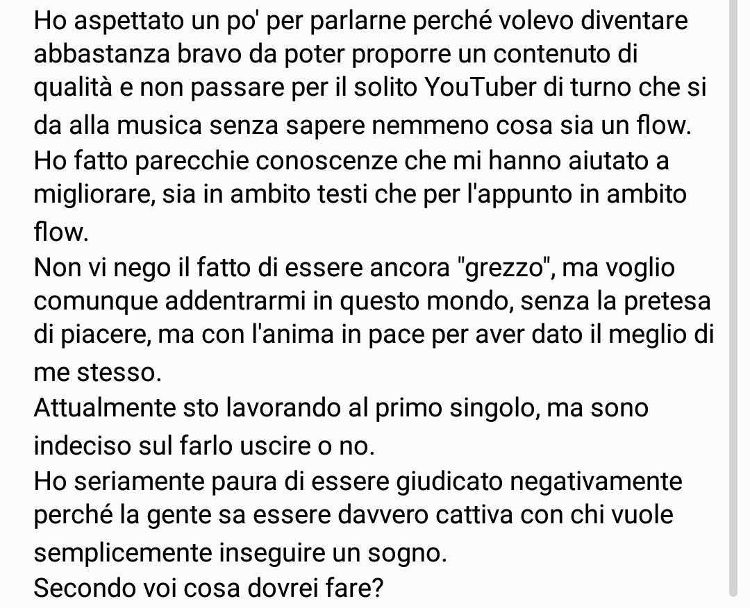 DicoCoseInutili's tweet photo. Vorrei seriamente sapere la vostra.
Sono in crisi... https://t.co/nbyPA7MDJw
