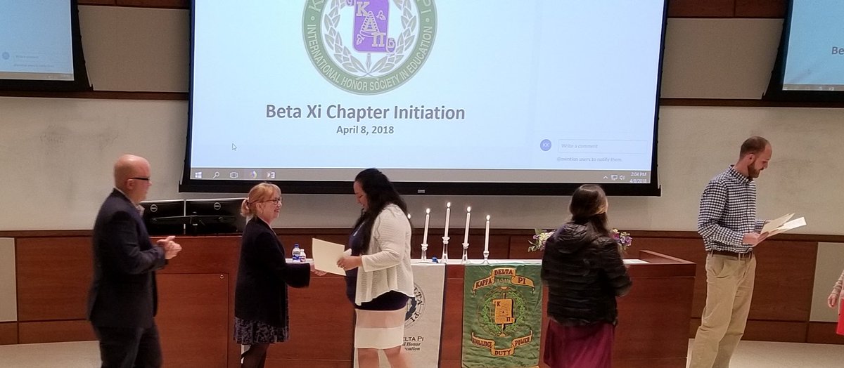 Veronica_RamTX's tweet photo. Proud to be part of @kappadeltapi Honor Society. Inspiring keynote address given by Dr. Lakia Scott, Asst. Professor of Curriculum &amp; Instruction. I was inducted alongside my colleague Mike Rockwood. #QualityLearningforAll https://t.co/rXOHK5qeYm