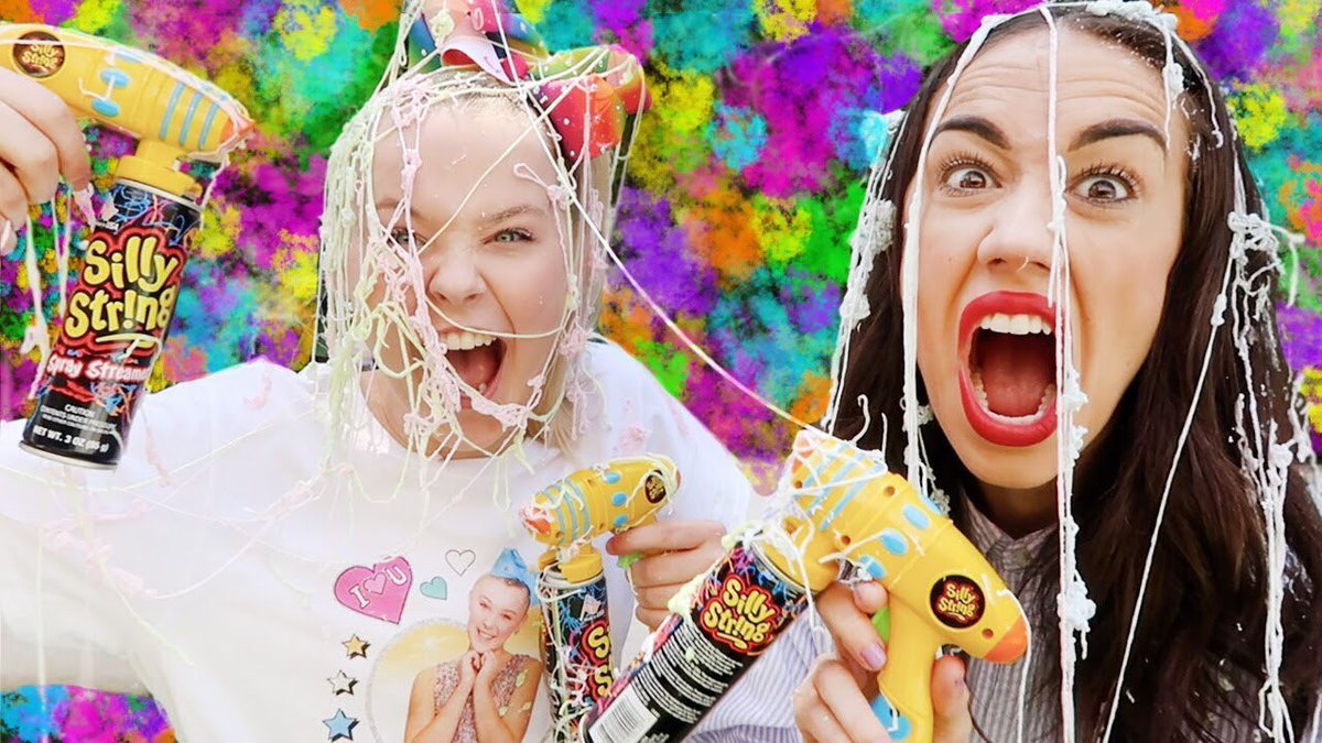 So, Miranda is still mad at me sooo we had a HUGE SILLY STRING FIGHT! 