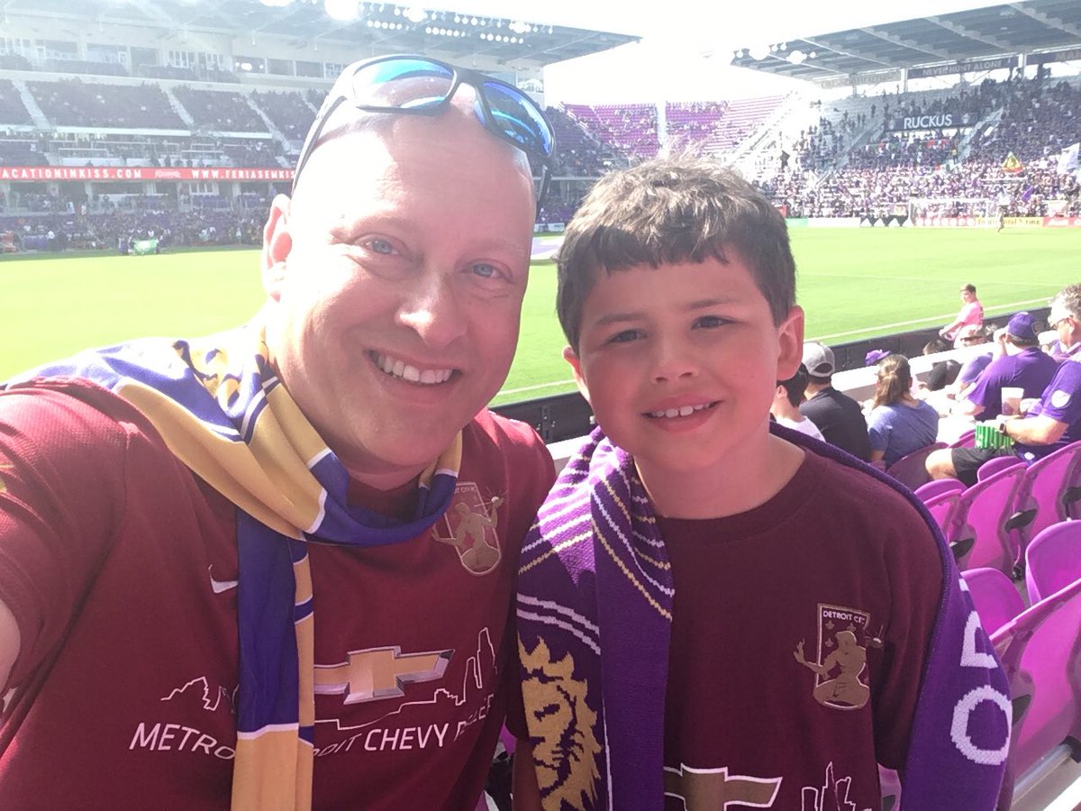 EricWalper's tweet photo. Just a couple #DCFC ⚜️☠️ fans representing at ☀️Orlando City SC🦁 v Portland match ⚽️ https://t.co/QxPGa0FIz3