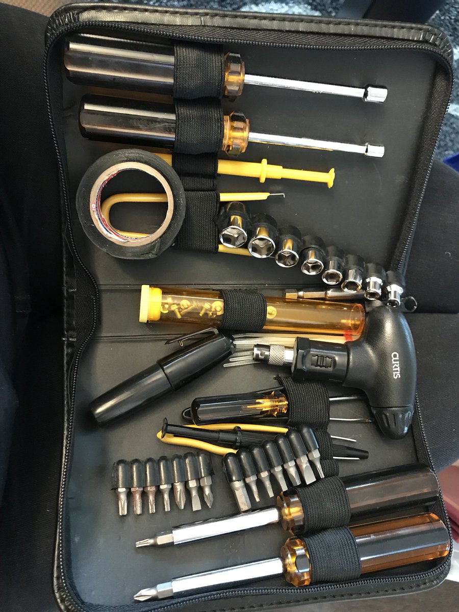 stefanamuller's tweet photo. Found my computer repair toolset from 1999... I was so fβing cool. #apluscert #tools #toolgirl #Geek https://t.co/dfnDjOAvwJ