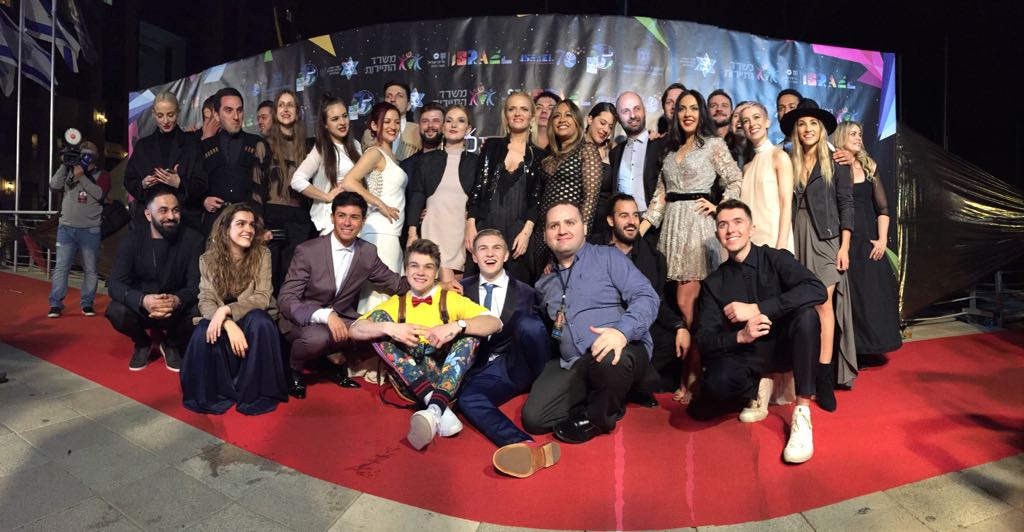 UniversalSpain's tweet photo. .@Amaia_ot2017 y @Alfred_ot2017 en la recepción de @IsraelCalling #Eurovisión @DescubreIsrael https://t.co/FsCB4jMc9s