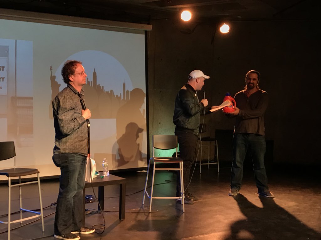 paullawrence's tweet photo. @NYCPodFest and the great Kevin Macdonald https://t.co/iIECFxLBFl