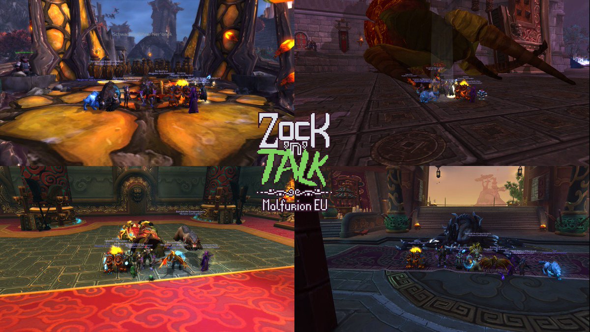 CptSpringare's tweet photo. Heute standen für #ZockNTalk 5 #MistsOfPandaria-Zeitwandler-Runs in #WoW an. Irgendwie waren die anstrengender als der 110er Content. Mit @arwenjaa und dem #BonjwaFalken, @Boendill als Tank, @BobbyBlowfish als Heiler und Bassti25.
Wer erkennt alle 4 Dungeons?
#WoWContent https://t.co/llTD8J3h7K